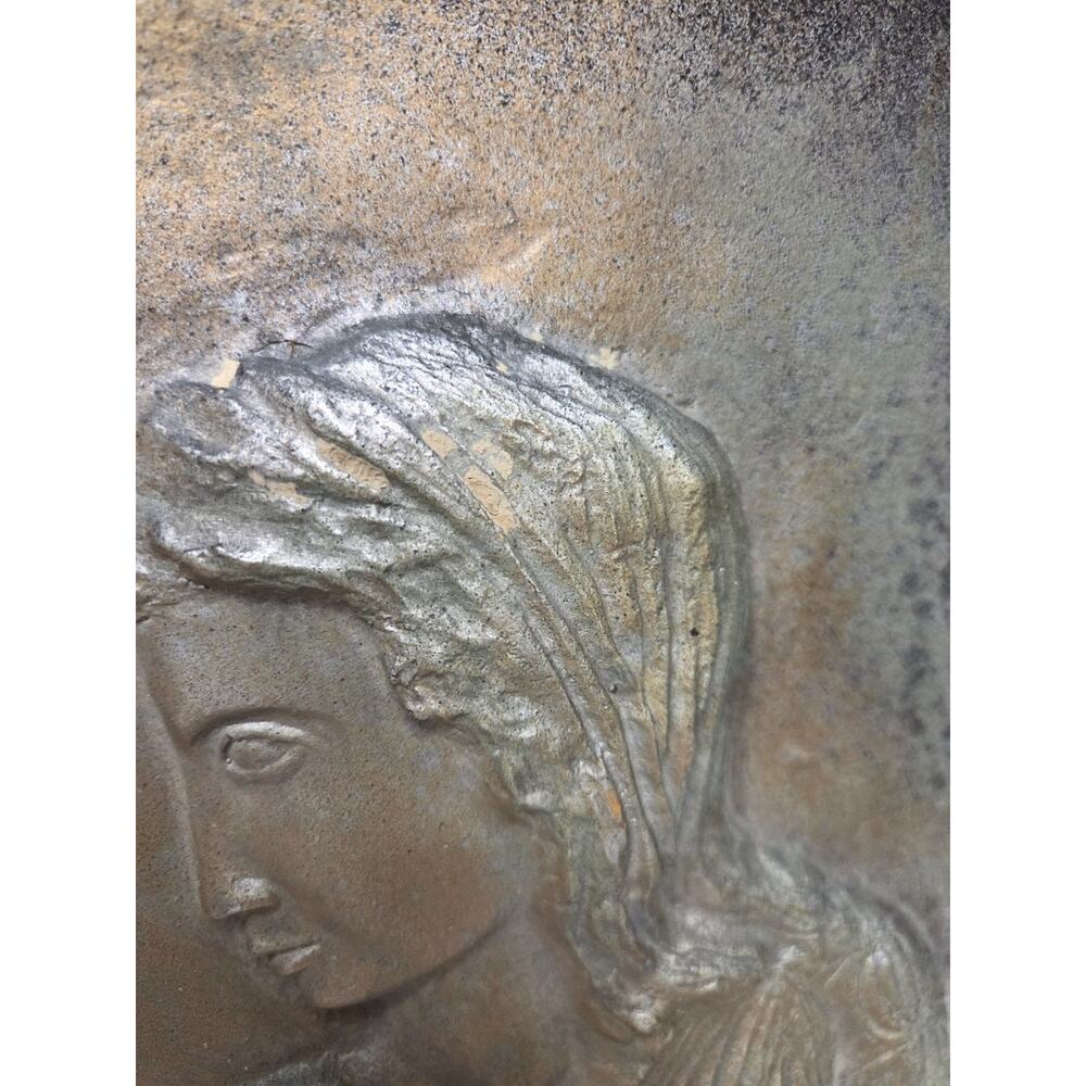 Ancient Greek Stele Of Kritto And Timarista Relief Sculpture Woman Figure Panel - Picture 2 of 9